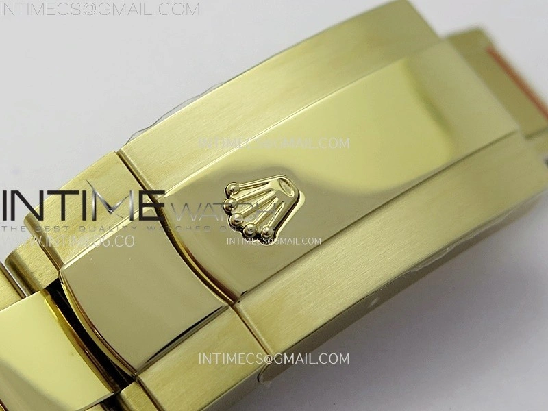 Sky-Dweller 326934 904L YG Noob 1:1 Best Edition Gold Dial on SS Oyster Bracelet Asian 23J to 9001