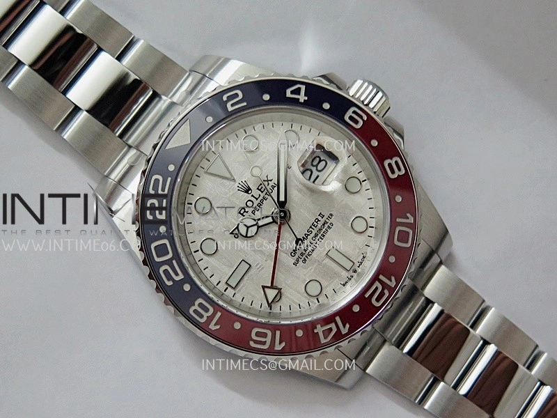 GMT Master II 126719 BLRO Gain Weight V4 Gold Factory 1:1 Best Edition Real Meteorite Dial On Oyster Bracelet SH3285 CHS
