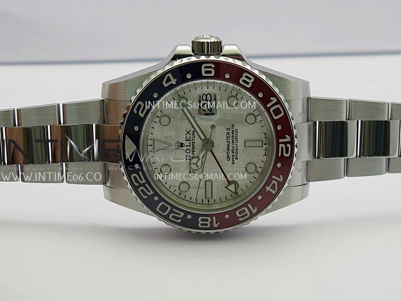 GMT Master II 126719 BLRO Gain Weight V4 Gold Factory 1:1 Best Edition Real Meteorite Dial On Oyster Bracelet SH3285 CHS