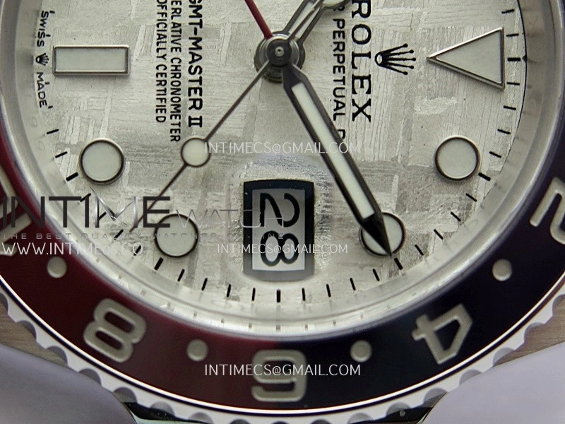 GMT Master II 126719 BLRO Gain Weight V4 Gold Factory 1:1 Best Edition Real Meteorite Dial On Oyster Bracelet SH3285 CHS