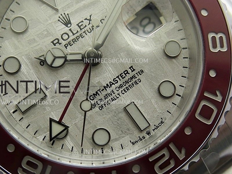 GMT Master II 126719 BLRO Gain Weight V4 Gold Factory 1:1 Best Edition Real Meteorite Dial On Oyster Bracelet SH3285 CHS