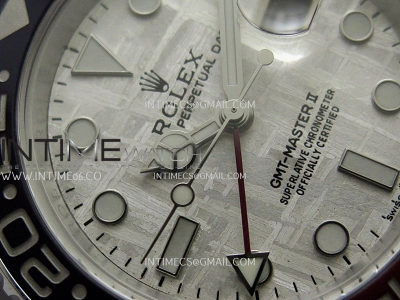 GMT Master II 126719 BLRO Gain Weight V4 Gold Factory 1:1 Best Edition Real Meteorite Dial On Oyster Bracelet SH3285 CHS
