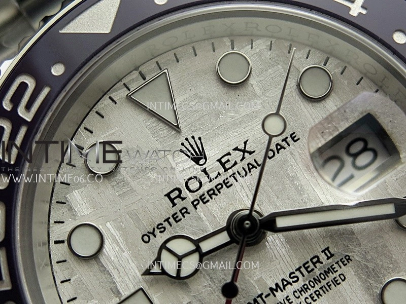 GMT Master II 126719 BLRO Gain Weight V4 Gold Factory 1:1 Best Edition Real Meteorite Dial On Oyster Bracelet SH3285 CHS