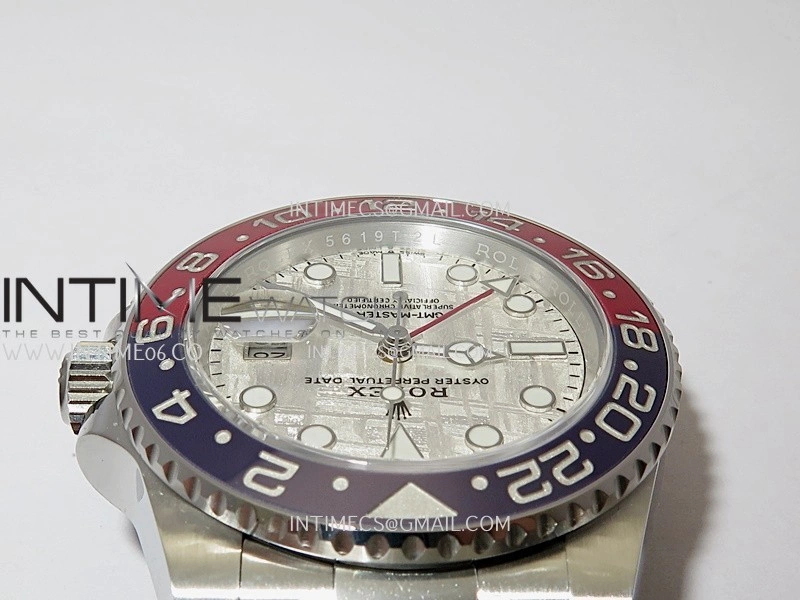 GMT Master II 126719 BLRO Gain Weight V4 Gold Factory 1:1 Best Edition Real Meteorite Dial On Oyster Bracelet SH3285 CHS