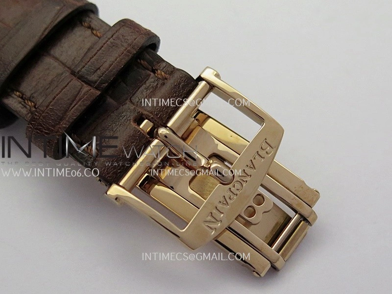 Villeret 6654 RG Complicated Function APSF 1:1 Best Edition White Dial on Leather Strap A6654