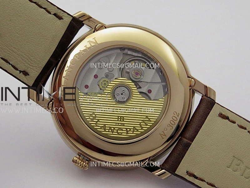 Villeret 6654 RG Complicated Function APSF 1:1 Best Edition White Dial on Leather Strap A6654