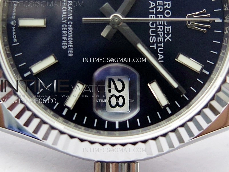 DateJust 36MM 126234 SS APSF 1:1 Best Edition Blue Dial Sticks Markers on SS Jubilee Bracelet SA3235