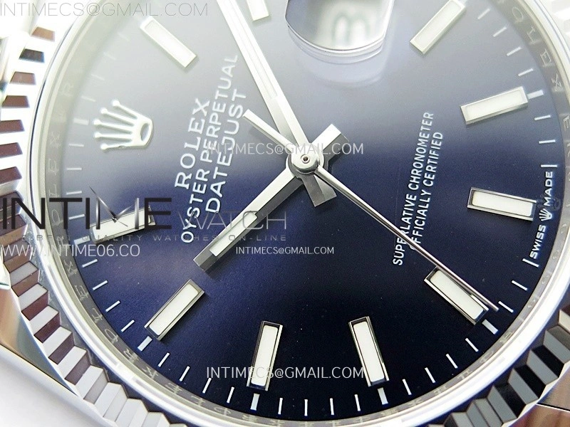 DateJust 36MM 126234 SS APSF 1:1 Best Edition Blue Dial Sticks Markers on SS Jubilee Bracelet SA3235