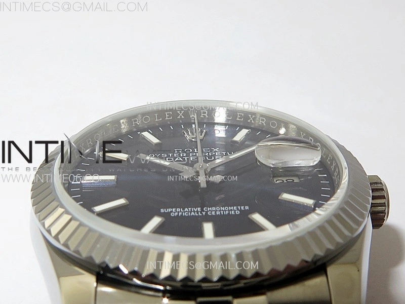 DateJust 36MM 126234 SS APSF 1:1 Best Edition Blue Dial Sticks Markers on SS Jubilee Bracelet SA3235