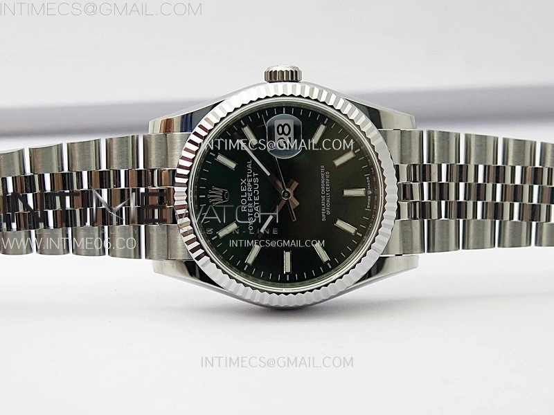 DateJust 36MM 126234 SS APSF 1:1 Best Edition Green Dial Stick Markers on SS Jubilee Bracelet SA3235