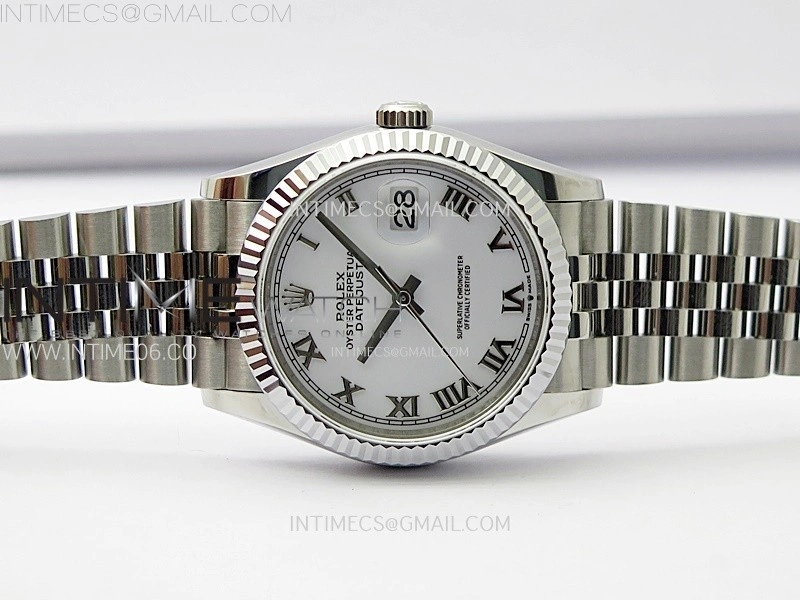 DateJust 36MM 126234 SS APSF 1:1 Best Edition White Dial Roman Markers on SS Jubilee Bracelet SA3235