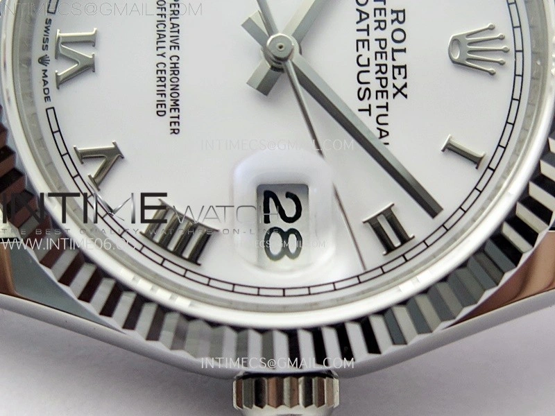 DateJust 36MM 126234 SS APSF 1:1 Best Edition White Dial Roman Markers on SS Jubilee Bracelet SA3235