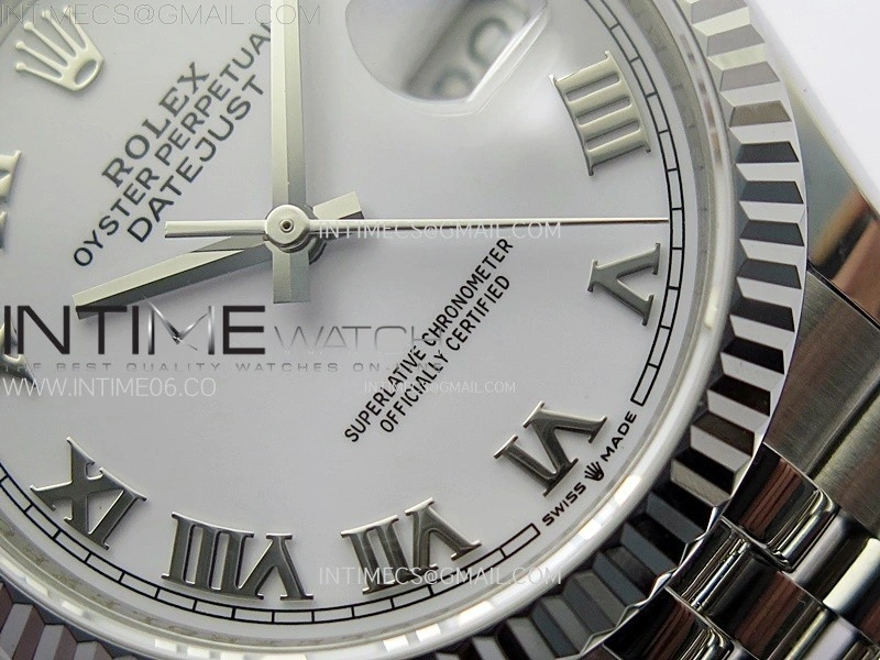 DateJust 36MM 126234 SS APSF 1:1 Best Edition White Dial Roman Markers on SS Jubilee Bracelet SA3235