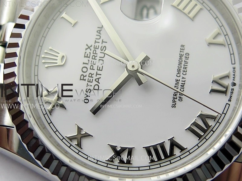 DateJust 36MM 126234 SS APSF 1:1 Best Edition White Dial Roman Markers on SS Jubilee Bracelet SA3235