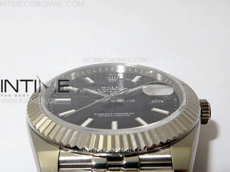 DateJust 41mm 126334 904 SS AR+F V2 1:1 Best Edition Black Dial Sticks Markers on Jubilee Bracelet DD3235