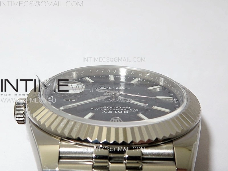 DateJust 41mm 126334 904 SS AR+F V2 1:1 Best Edition Black Dial Sticks Markers on Jubilee Bracelet DD3235