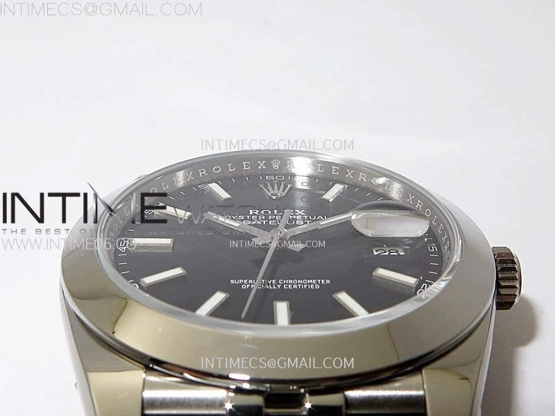 DateJust 41mm 126300 904 SS AR+F V2 1:1 Best Edition Black Dial Sticks Markers on Jubilee Bracelet DD3235