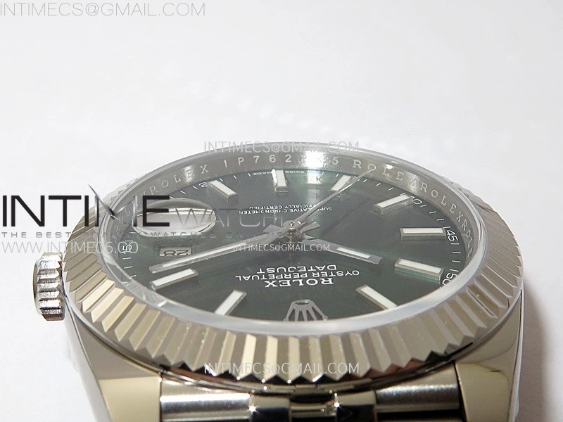 DateJust 41mm 126334 904 SS AR+F V2 1:1 Best Edition Green Dial Sticks Markers on Jubilee Bracelet DD3235