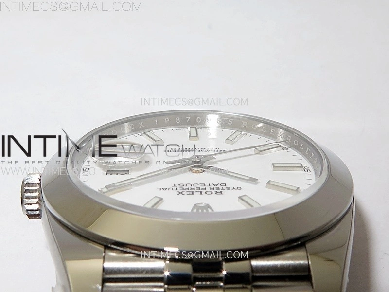 DateJust 41mm 126300 904 SS AR+F V2 1:1 Best Edition White Dial Sticks Markers on Jubilee Bracelet DD3235