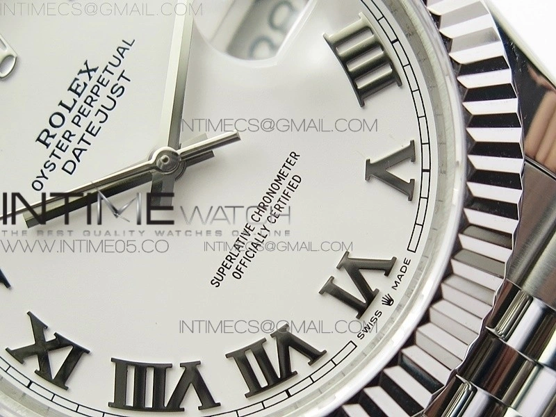 DateJust 41 126334 SS BP 1:1 Best Edition New Version White Roman Markers Dial on Jubilee Bracelet