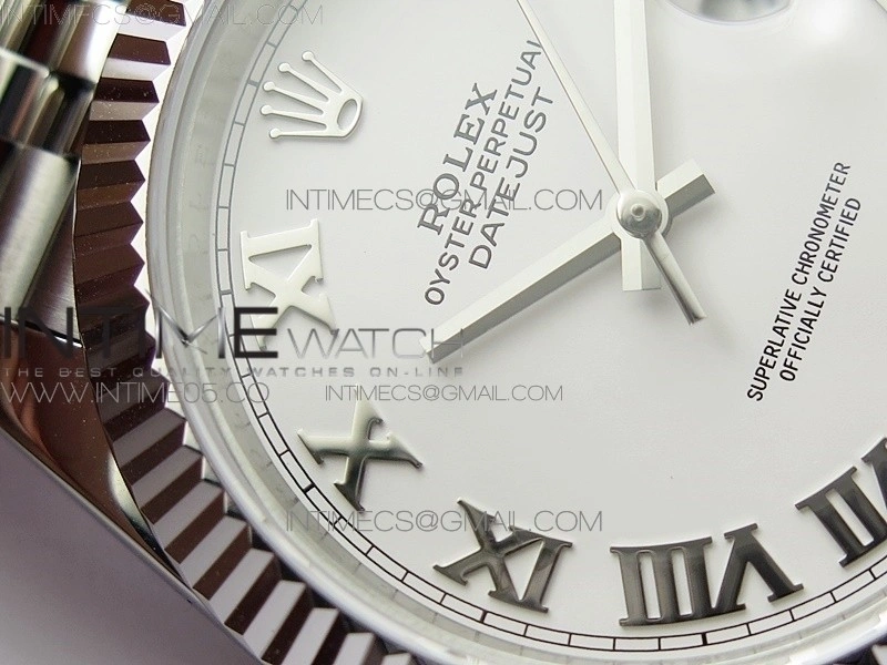 DateJust 41 126334 SS BP 1:1 Best Edition New Version White Roman Markers Dial on Jubilee Bracelet