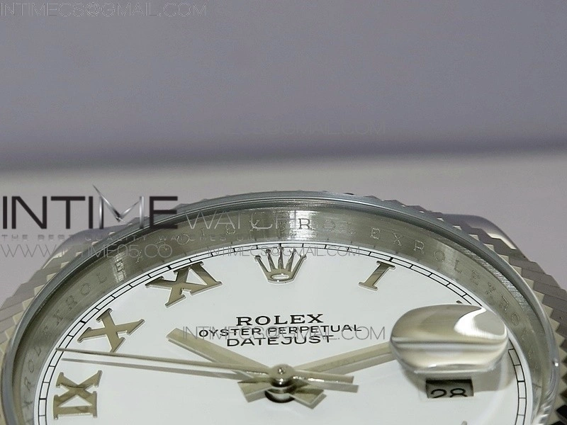DateJust 41 126334 SS BP 1:1 Best Edition New Version White Roman Markers Dial on Jubilee Bracelet