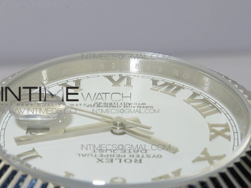 DateJust 41 126334 SS BP 1:1 Best Edition New Version White Roman Markers Dial on Jubilee Bracelet