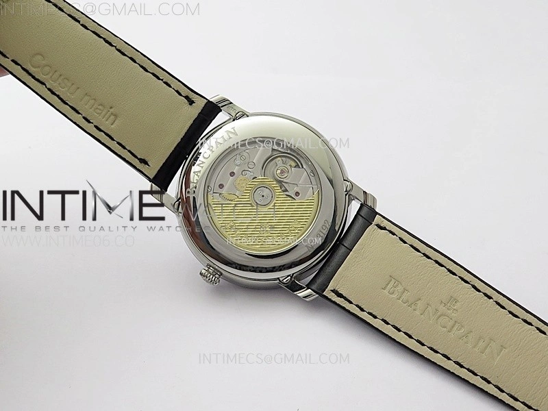 Villeret 6654 SS Complicated Function APSF 1:1 Best Edition White Dial on Leather Strap A6654