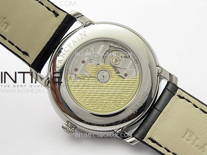 Villeret 6654 SS Complicated Function APSF 1:1 Best Edition White Dial on Leather Strap A6654