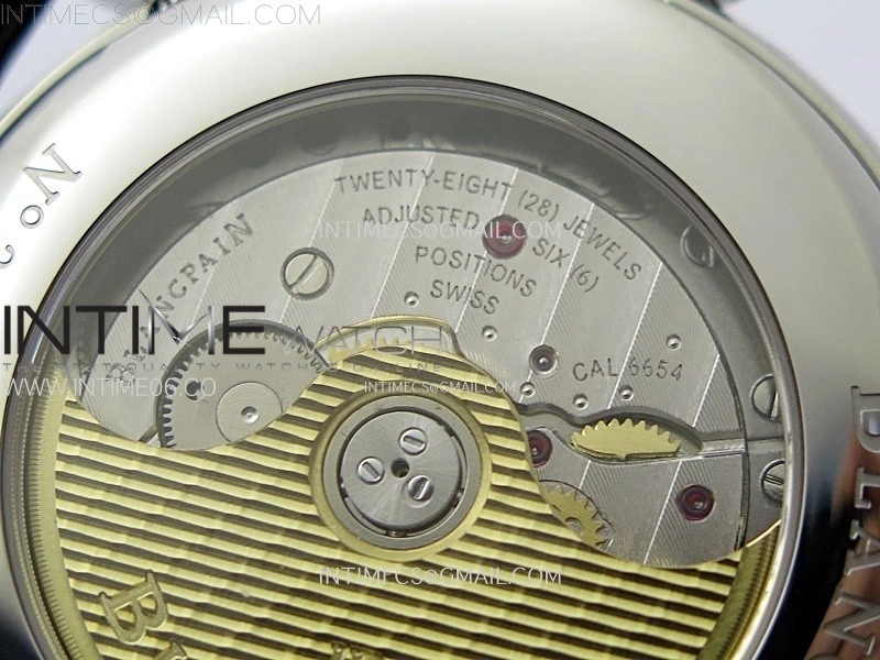 Villeret 6654 SS Complicated Function APSF 1:1 Best Edition White Dial on Leather Strap A6654