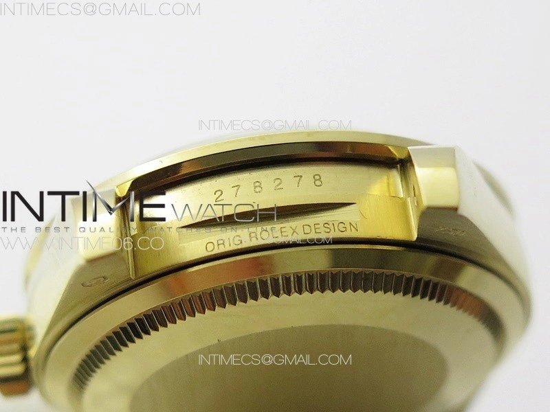 DateJust 31mm 278274 YG GMF Best Edition Green Flowers Crystals Dial on YG President Bracelet A2824