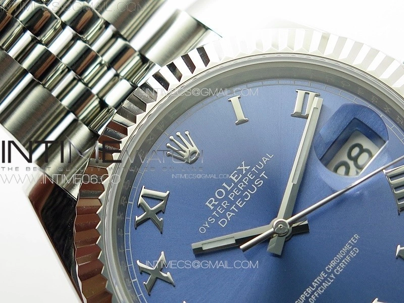 DateJust 41 126334 ZF 1:1 Best Edition 904L Steel Blue Dial Roman Marker on Jubilee Bracelet A2824