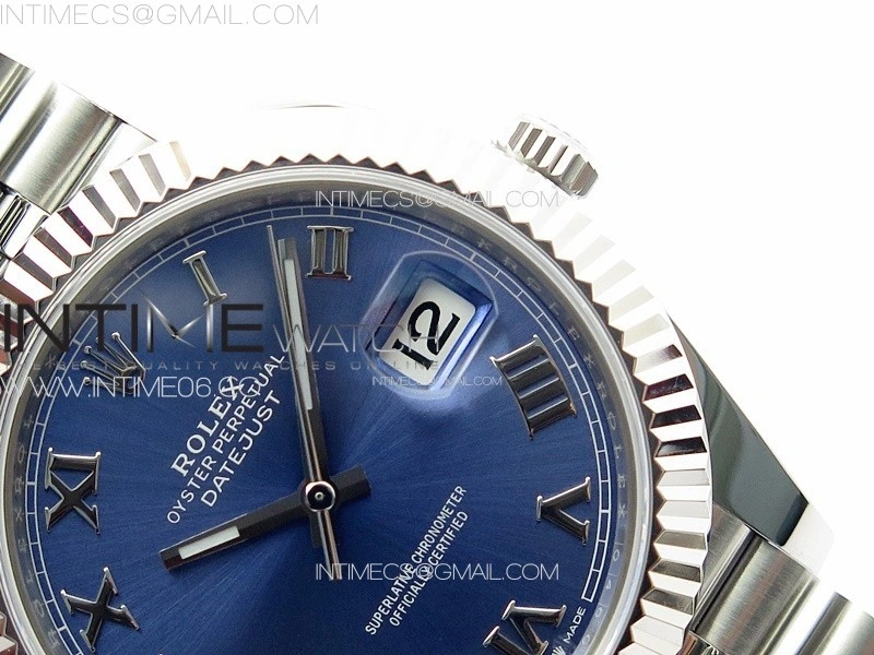 DateJust 41 126334 ZF 1:1 Best Edition 904L Steel Blue Dial Roman Marker on Jubilee Bracelet A2824