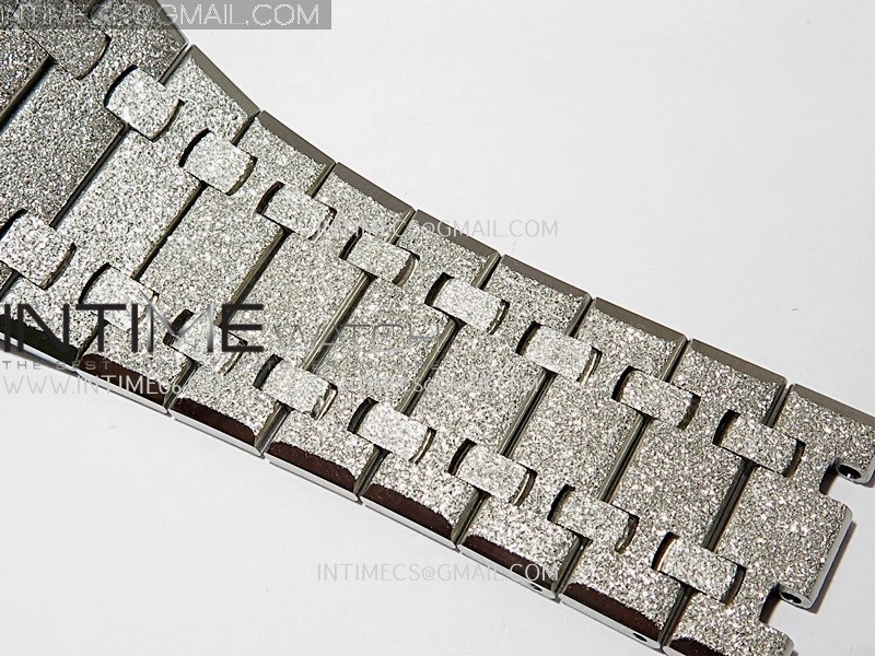Royal Oak Chrono 26240 Frosted SS APSF 1:1 Best Edition Gray Black Dial On Bracelet SA4401 Super Clone
