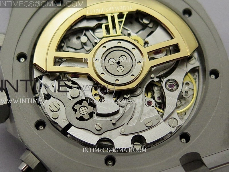 Royal Oak Chrono 26240 Frosted SS APSF 1:1 Best Edition Gray Black Dial On Bracelet SA4401 Super Clone