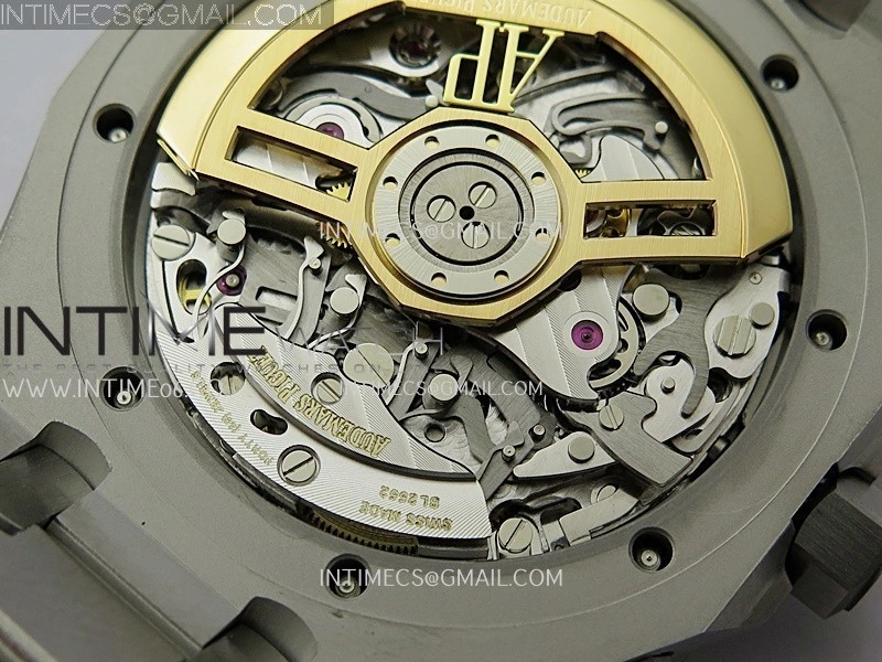 Royal Oak Chrono 26240 Frosted SS APSF 1:1 Best Edition Gray Black Dial On Bracelet SA4401 Super Clone
