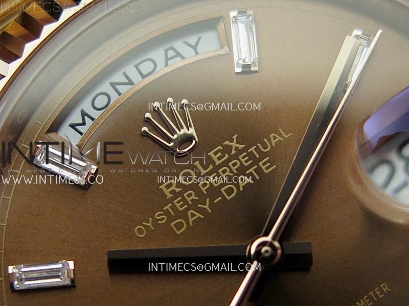 Day Date 40 RG 228235 Noob 1:1 Best Edition Brown Crystal Dial on President Bracelet A2836