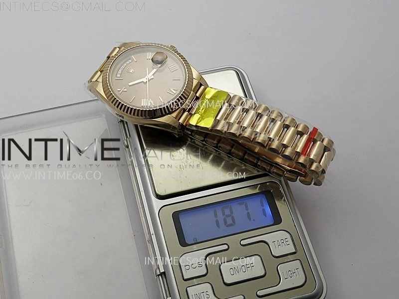 Day Date 40 RG 228235 Noob 1:1 Best Edition Brown Crystal Dial on President Bracelet A2836