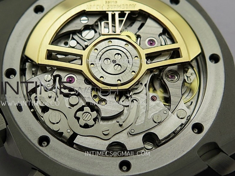 Royal Oak Chrono 26240 SS V2 DDF 1:1 Best Edition Black Dial On Black Rubber Strap Super Clone DD4401