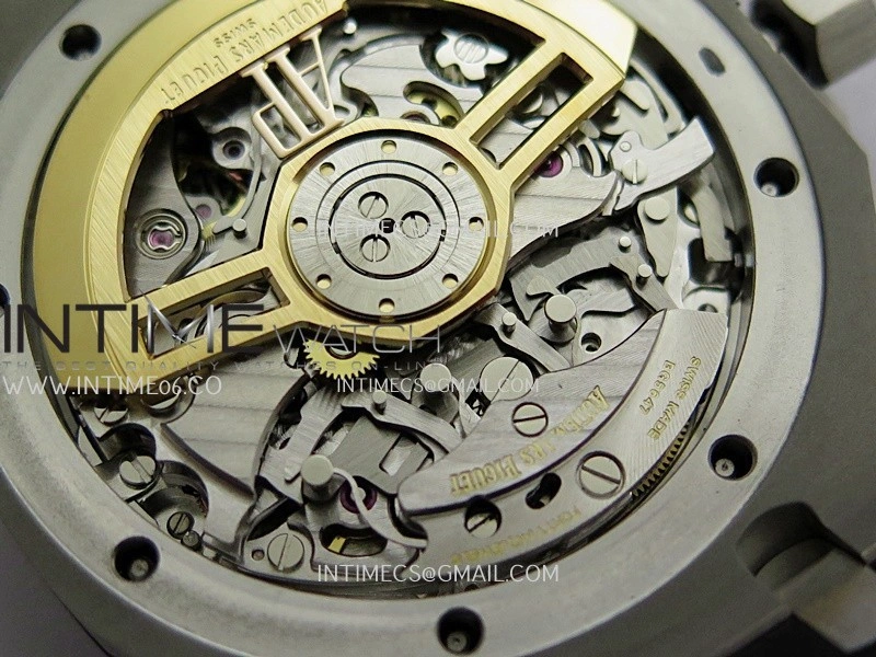 Royal Oak Chrono 26240 SS V2 DDF 1:1 Best Edition Black Dial On Black Rubber Strap Super Clone DD4401