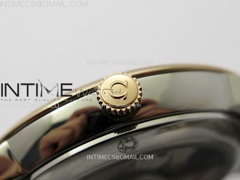 De Ville 40mm SS RG GTF 1:1 Best Edition Silver Gray Dial RG Markers on SS RG Bracelet A8000