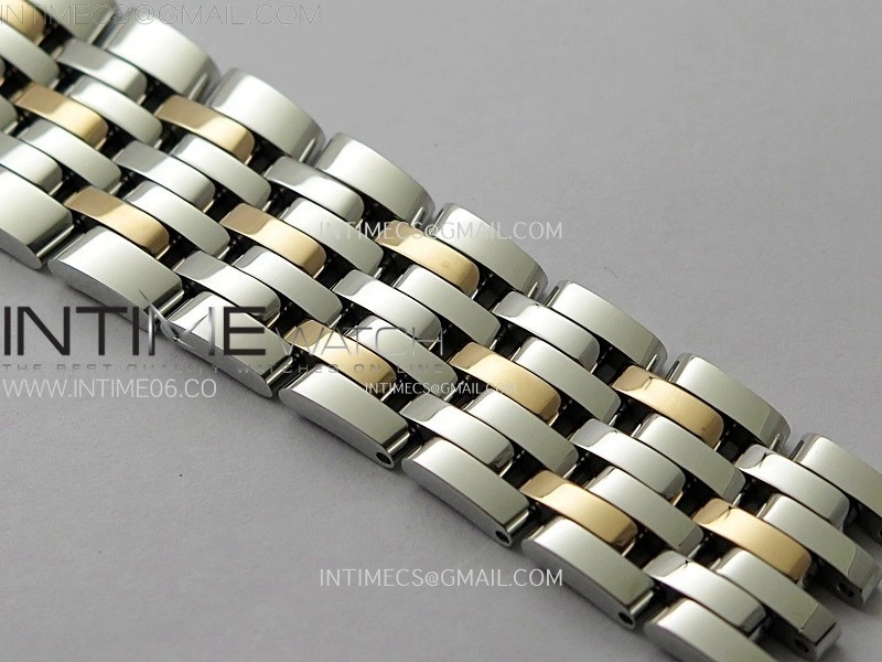 De Ville 40mm SS RG GTF 1:1 Best Edition Silver Gray Dial RG Markers on SS RG Bracelet A8000