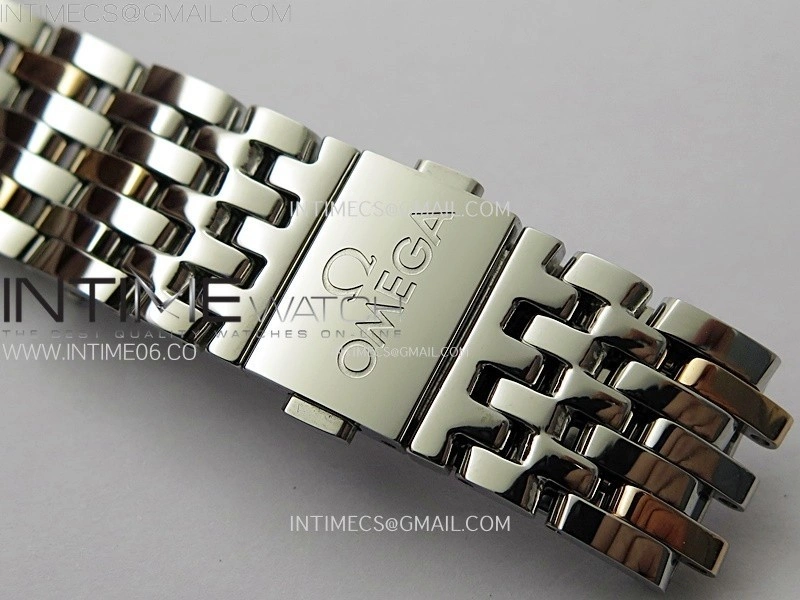 De Ville 40mm SS RG GTF 1:1 Best Edition Silver Gray Dial RG Markers on SS RG Bracelet A8000