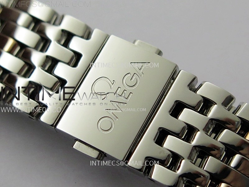 De Ville 40mm SS RG GTF 1:1 Best Edition Silver Gray Dial RG Markers on SS RG Bracelet A8000
