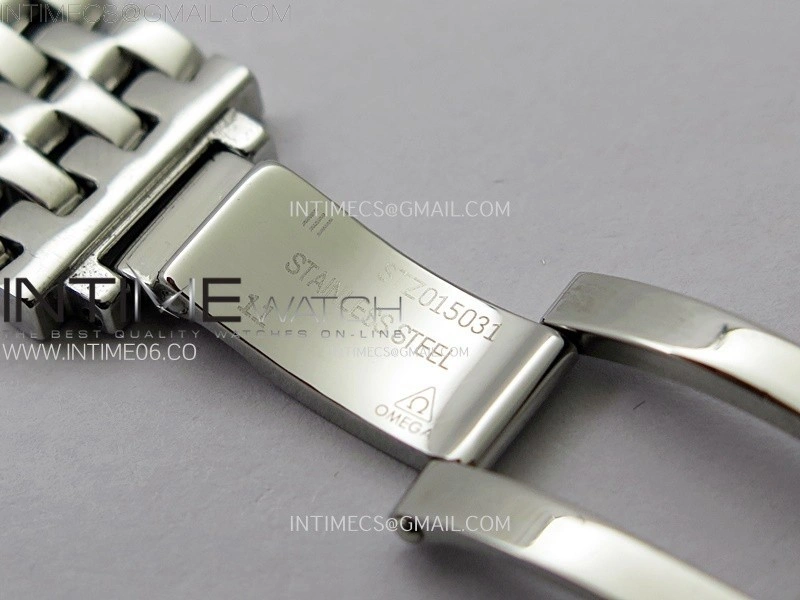 De Ville 40mm SS RG GTF 1:1 Best Edition Silver Gray Dial RG Markers on SS RG Bracelet A8000