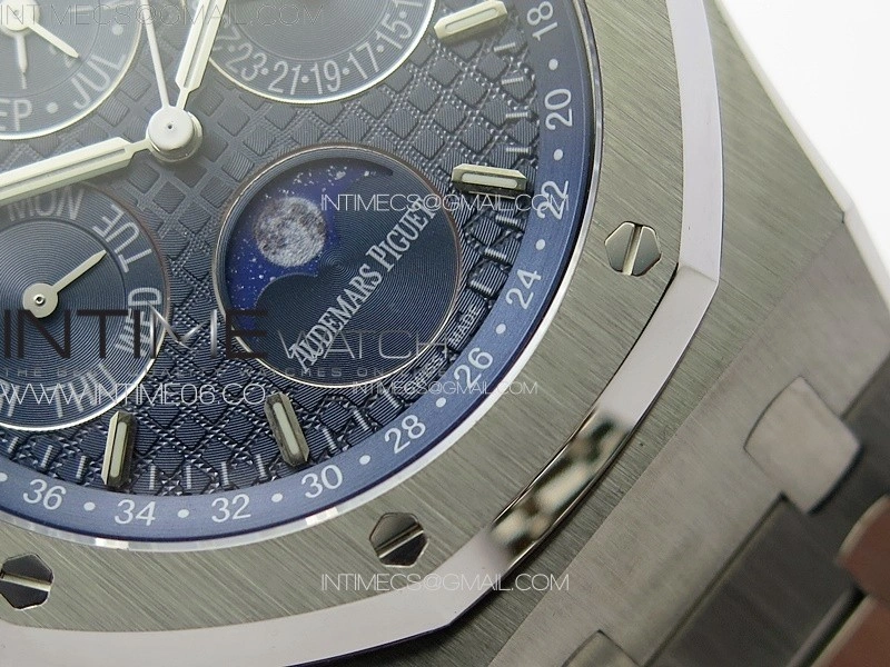 Royal Oak 41mm Complicated 26574 SS APSF 1:1 Best Edition Blue Dial on SS Bracelet A5134 V2