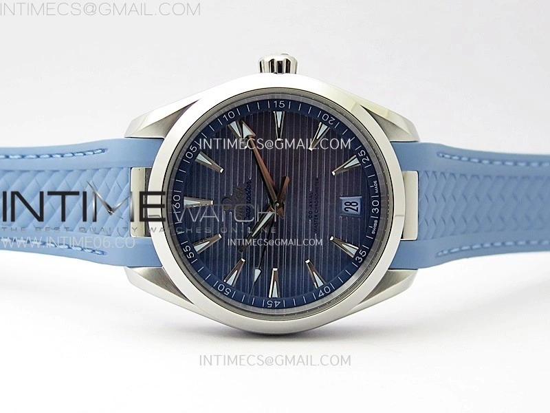Aqua Terra 41mm VSF 1:1 Best Edition Summer Blue Dial on Blue Rubber Strap A8900 Super Clone