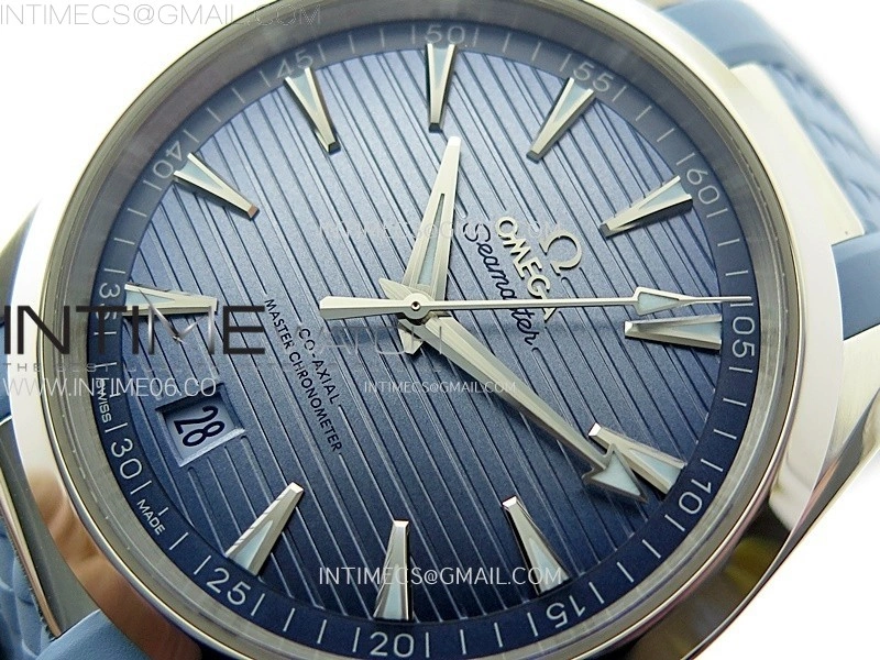 Aqua Terra 41mm VSF 1:1 Best Edition Summer Blue Dial on Blue Rubber Strap A8900 Super Clone