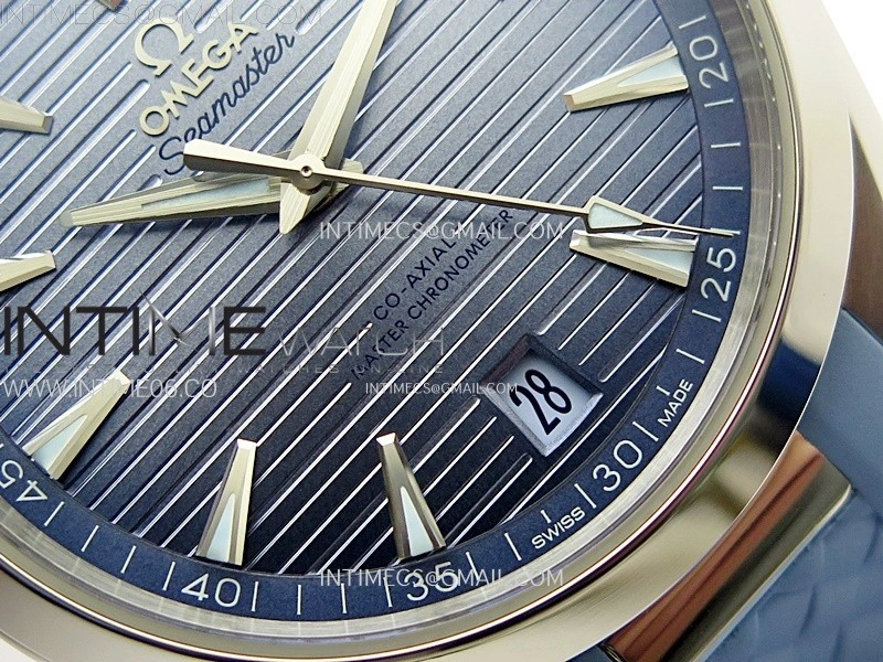 Aqua Terra 41mm VSF 1:1 Best Edition Summer Blue Dial on Blue Rubber Strap A8900 Super Clone