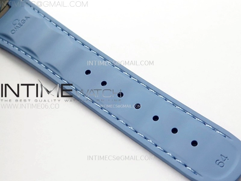 Aqua Terra 41mm VSF 1:1 Best Edition Summer Blue Dial on Blue Rubber Strap A8900 Super Clone